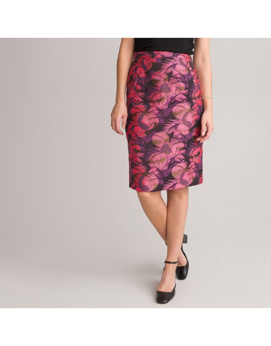 Oasis button 2024 jacquard skirt