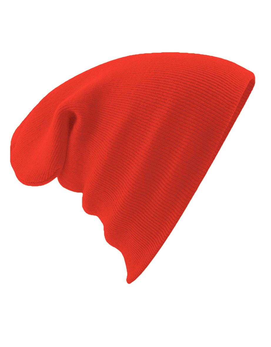 Beechfield Soft Feel Knitted Winter Hat - Fire Red - 1
