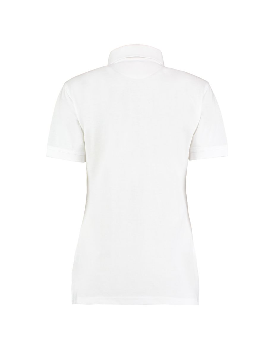 Kustom Kit Ladies Klassic Superwash Short Sleeve Polo Shirt - White - 1
