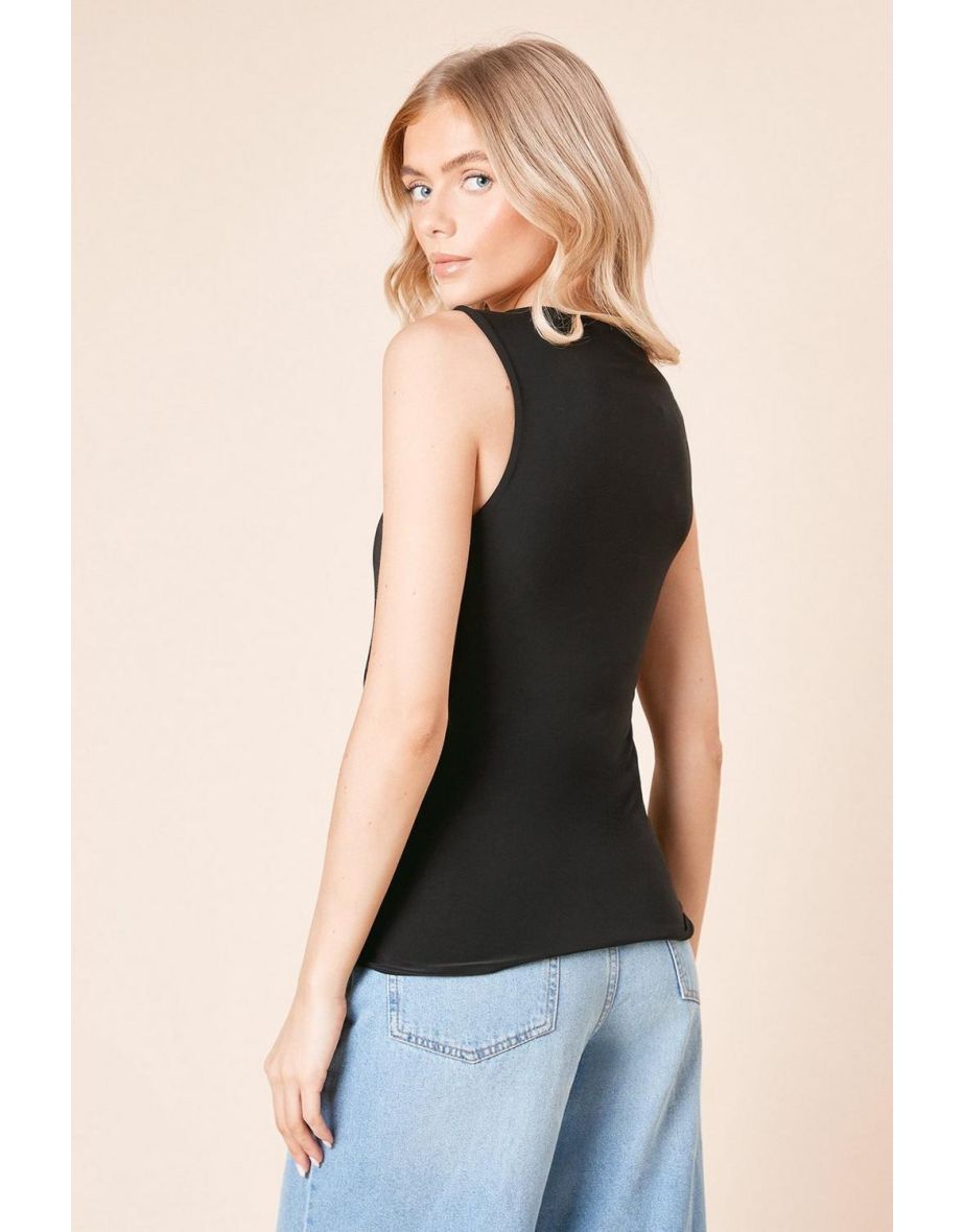 Double Layer Square Neck Vest - 3