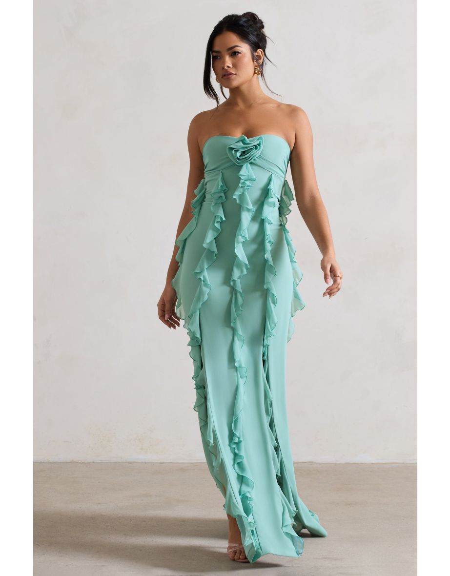 Mint ruffle dress best sale