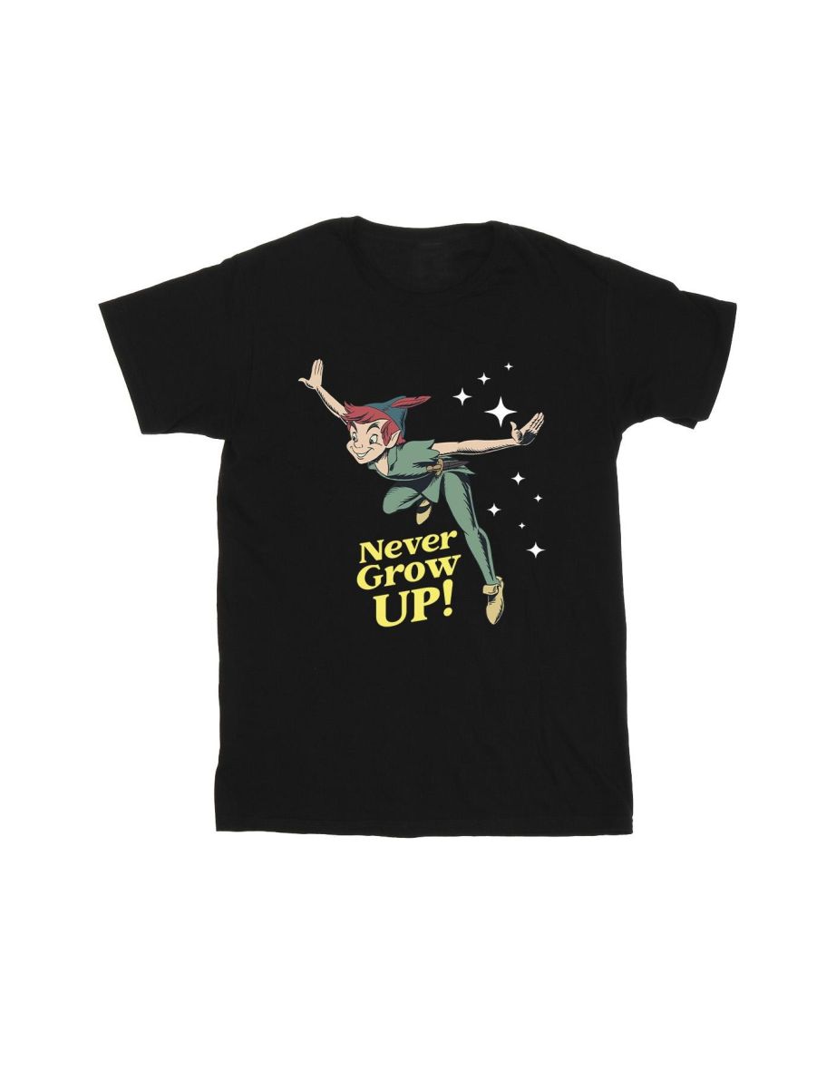 Shop Disney Mens Peter Pan Never Grow Up T Shirt Black Online in United Arab Emirates VogaCloset