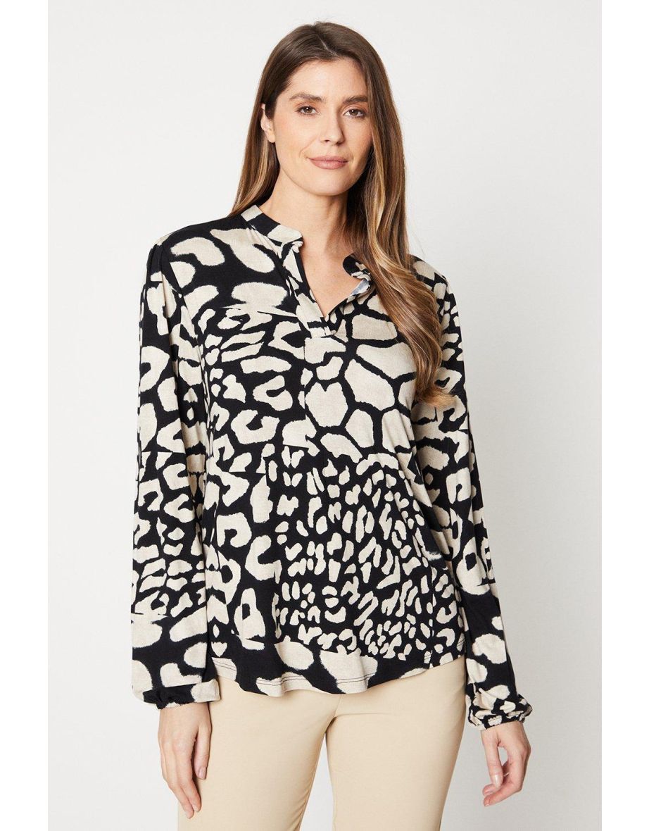 wallis leopard print blouse