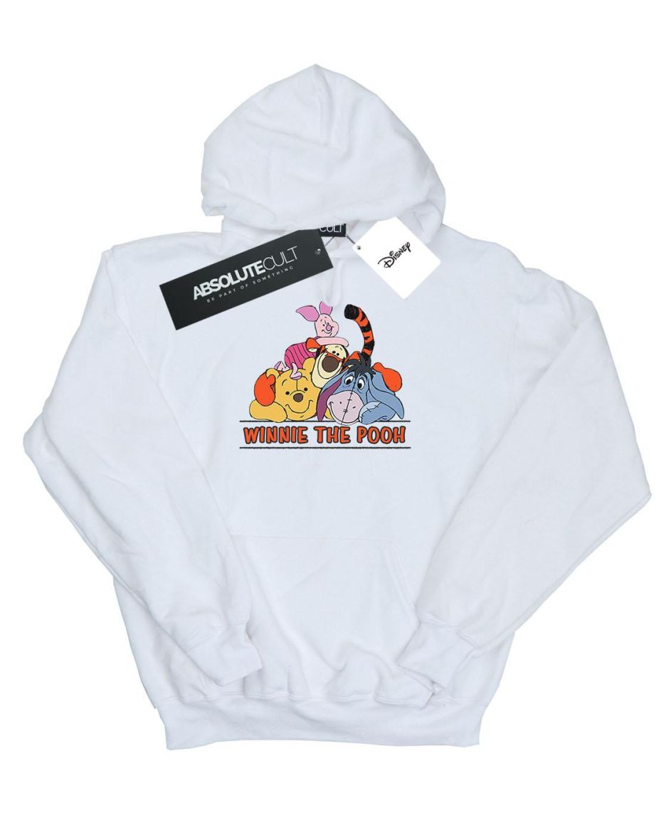Disney Girls Winnie The Pooh Group Hoodie - White - 1