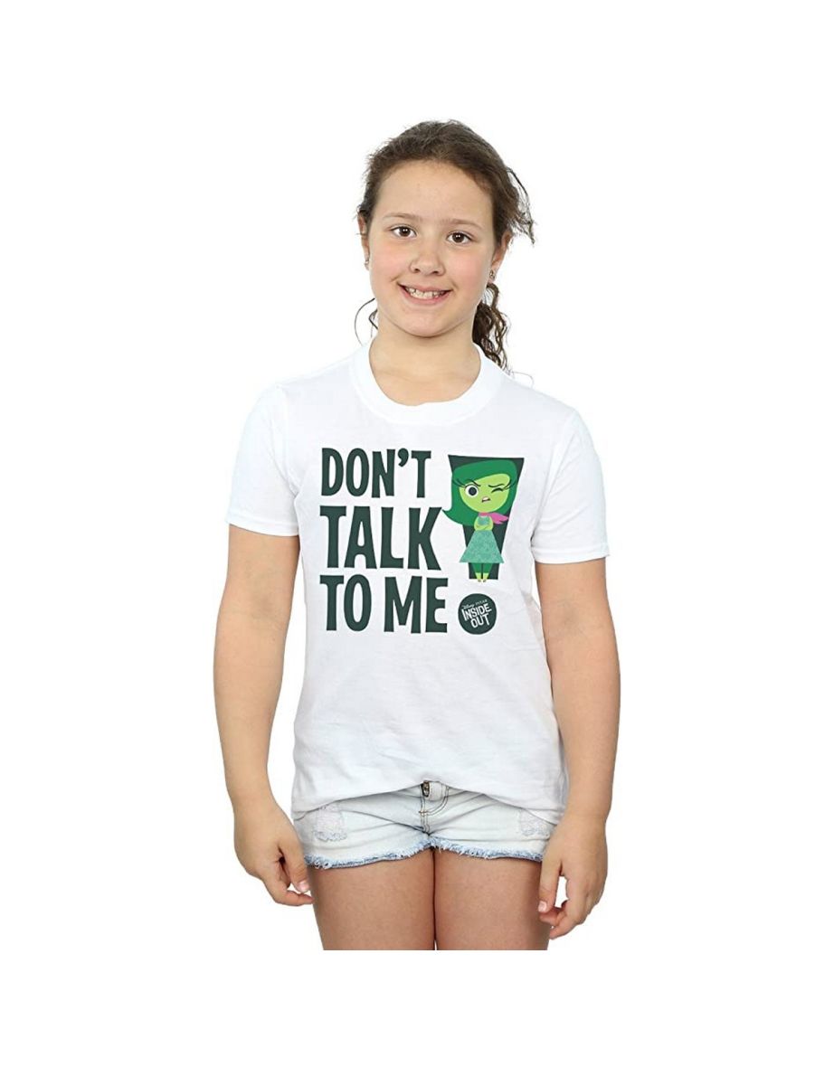 Inside Out Girls Don´t Talk To Me Cotton T-Shirt - White