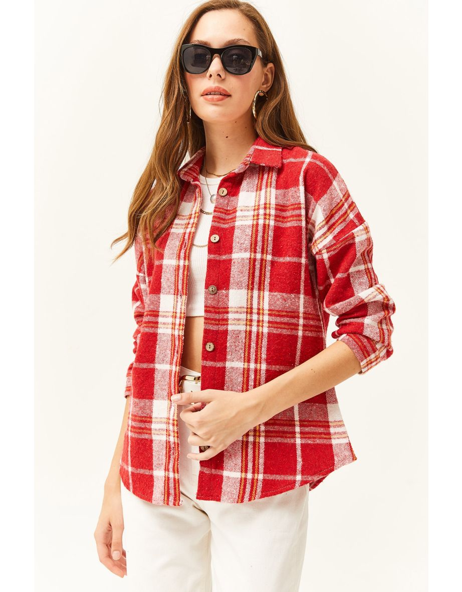 Women's Red Plaid Lumberjack Shirt