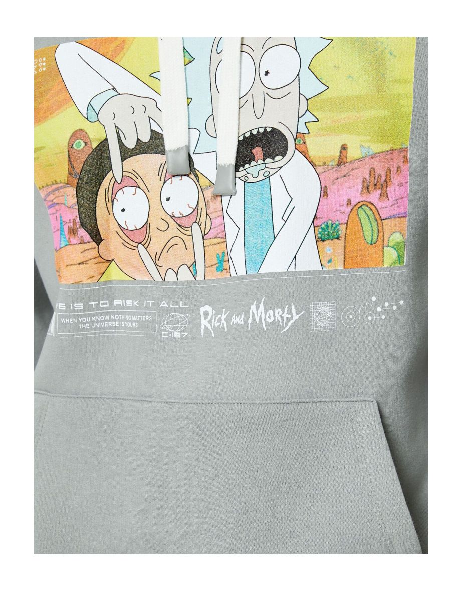 Rick and Morty Hoodie Kangaroo Licensed Printed with Pocket - 5