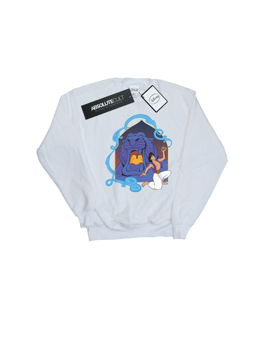 Disney Boys Aladdin Cave Of Wonders Sweatshirt - White