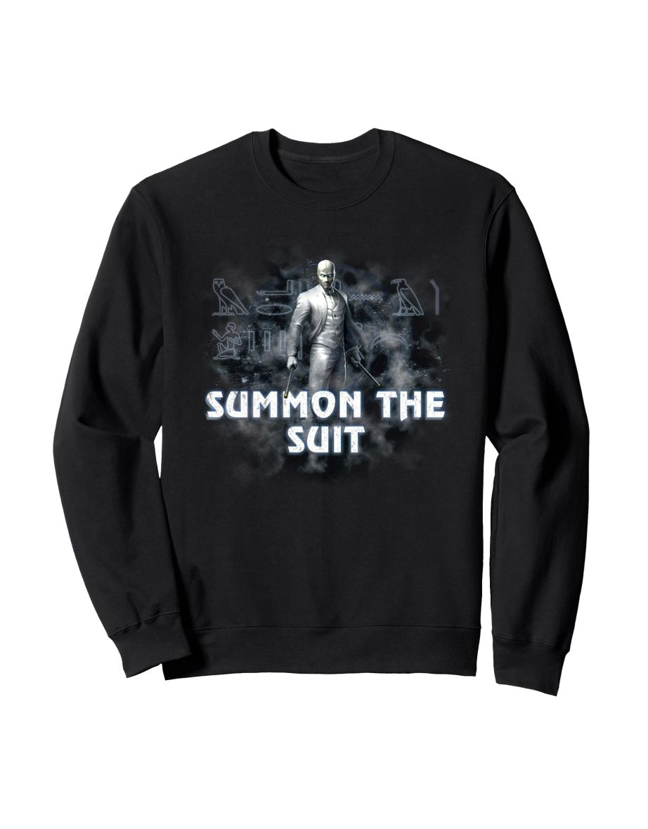 Marvel Womens/Ladies Moon Knight Summon The Suit Sweatshirt - Black