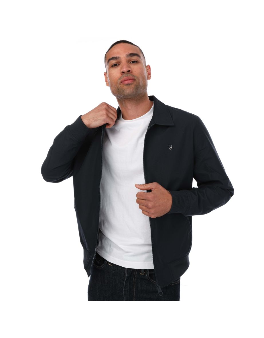 Men's Farah Alodus Blouson Jacket in Blue - 3
