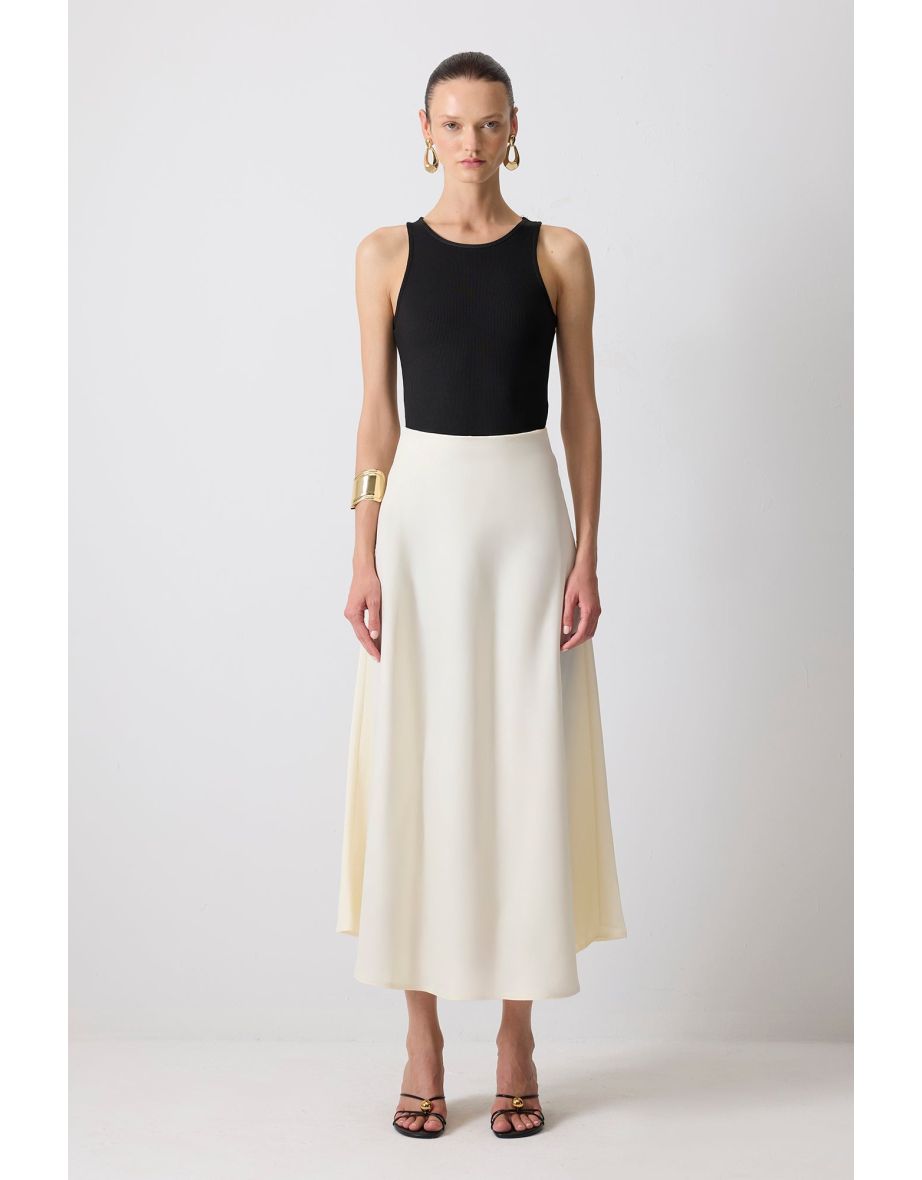 BASIC SATIN SKIRT