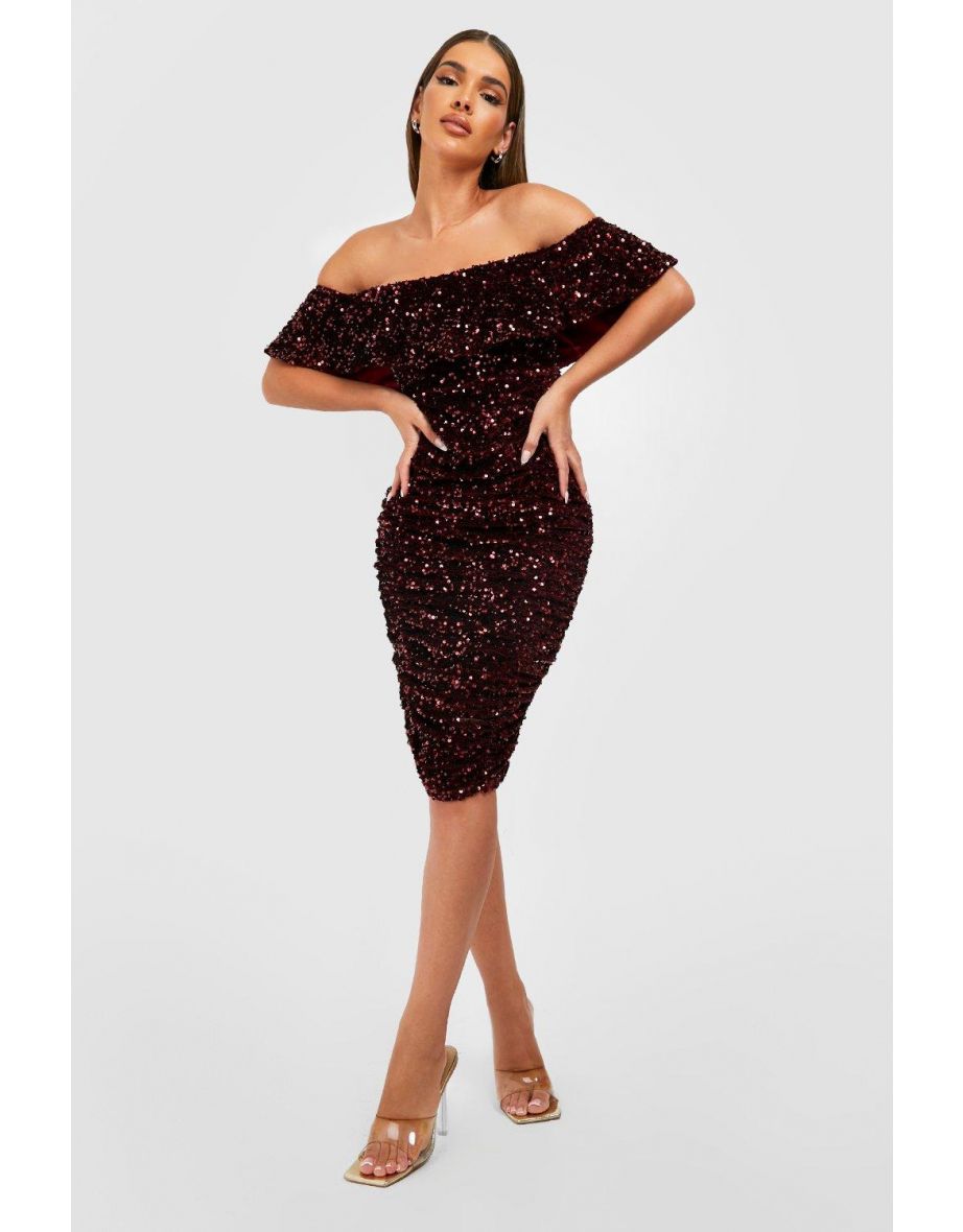 Merlot sequin outlet dress