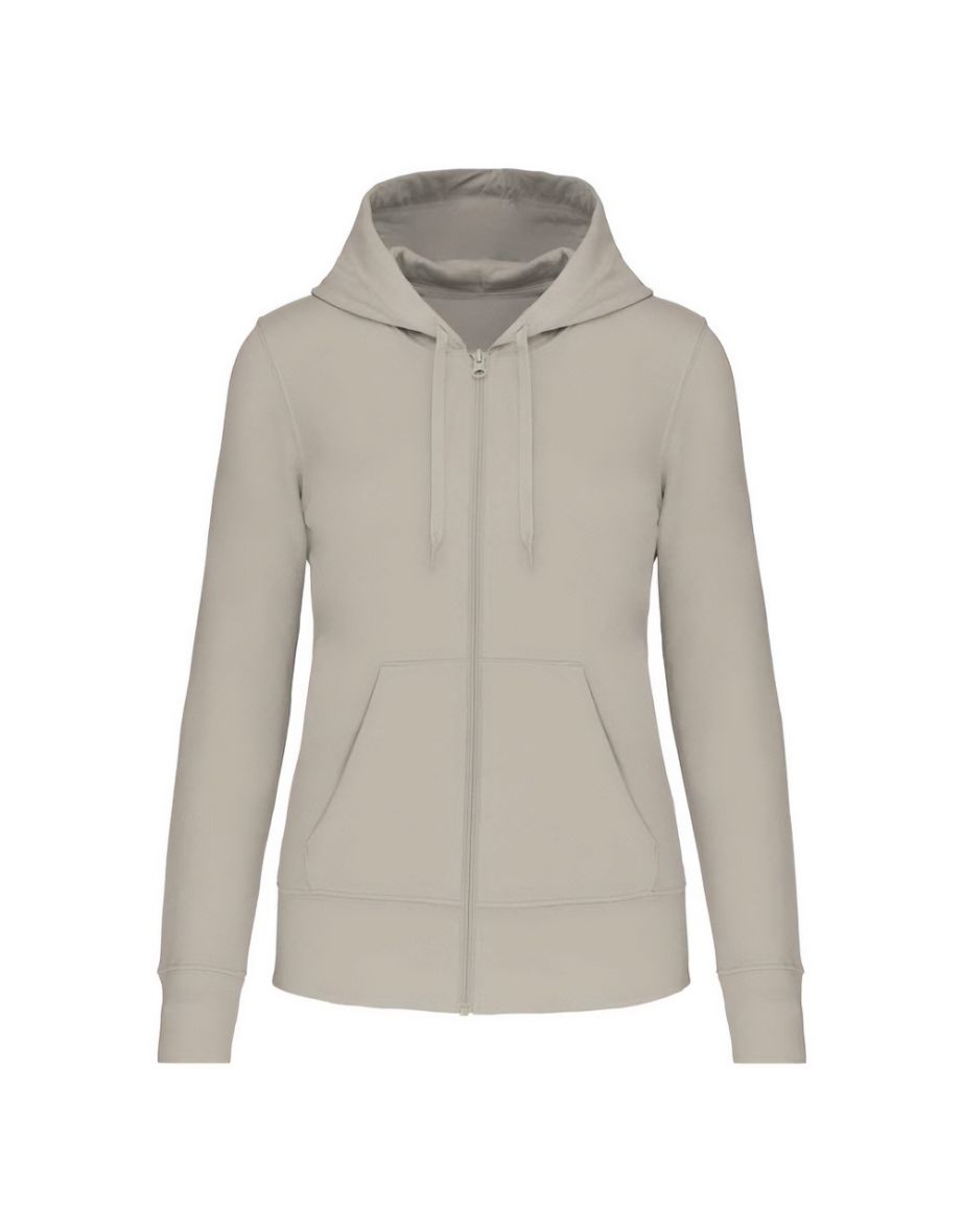 Kariban Womens/Ladies Eco Friendly Full Zip Hoodie - Clay