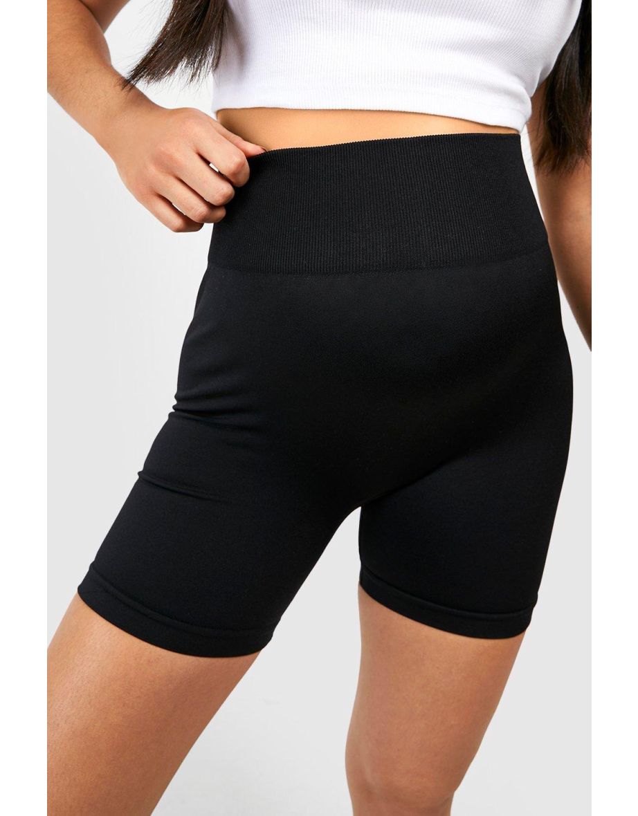 Maternity Seamless Cycling Shorts - black - 3
