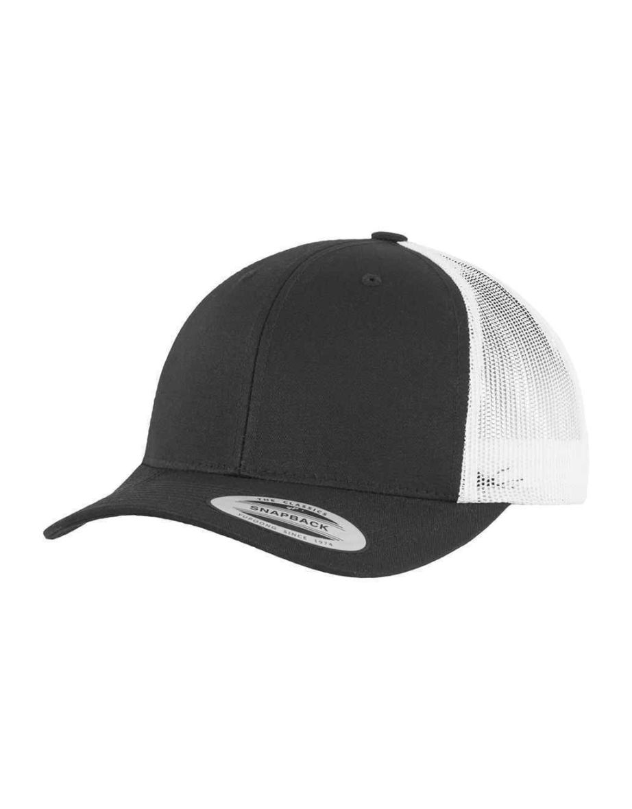 Flexfit Unisex Adult Classics Recycled Two Tone Trucker Cap - Black/White