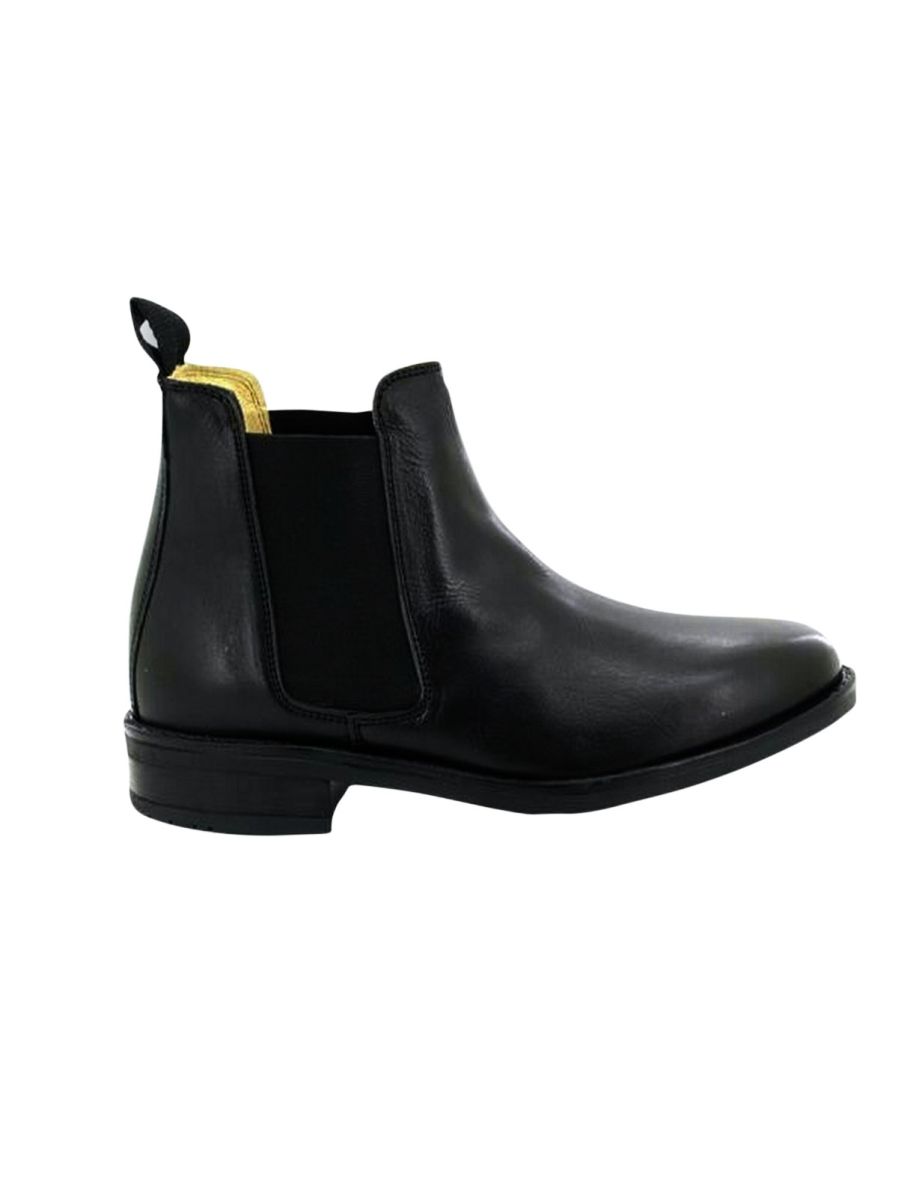 Roamers Mens Leather Gusset Boots - Black - 1