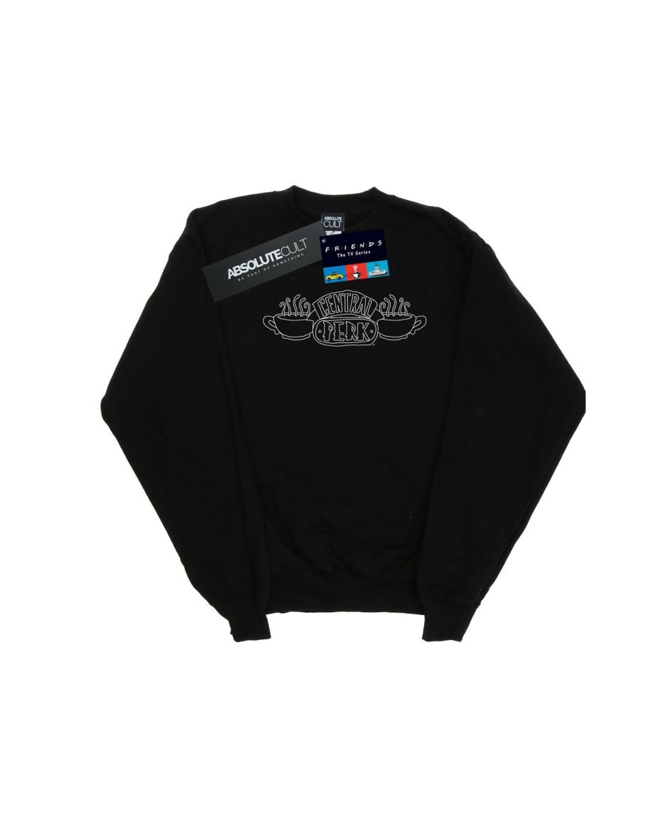 Friends Boys Central Perk Outline Sweatshirt - Black