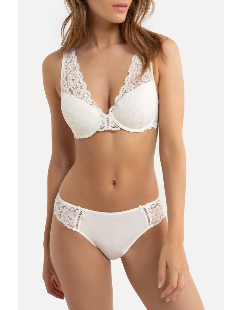 Padded Lace Halterneck Bra