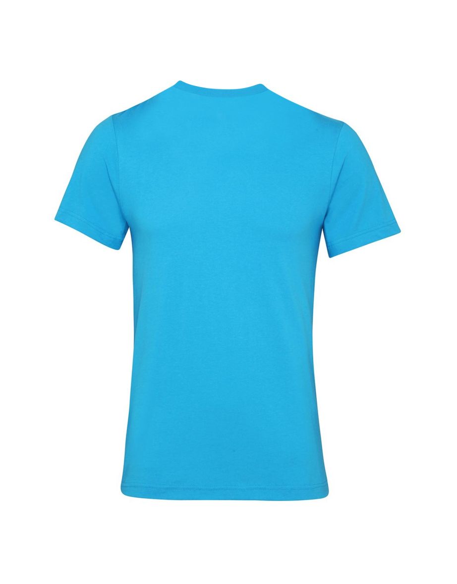 Canvas Unisex Jersey Crew Neck T-Shirt / Mens Short Sleeve T-Shirt - Aqua Blue - 1