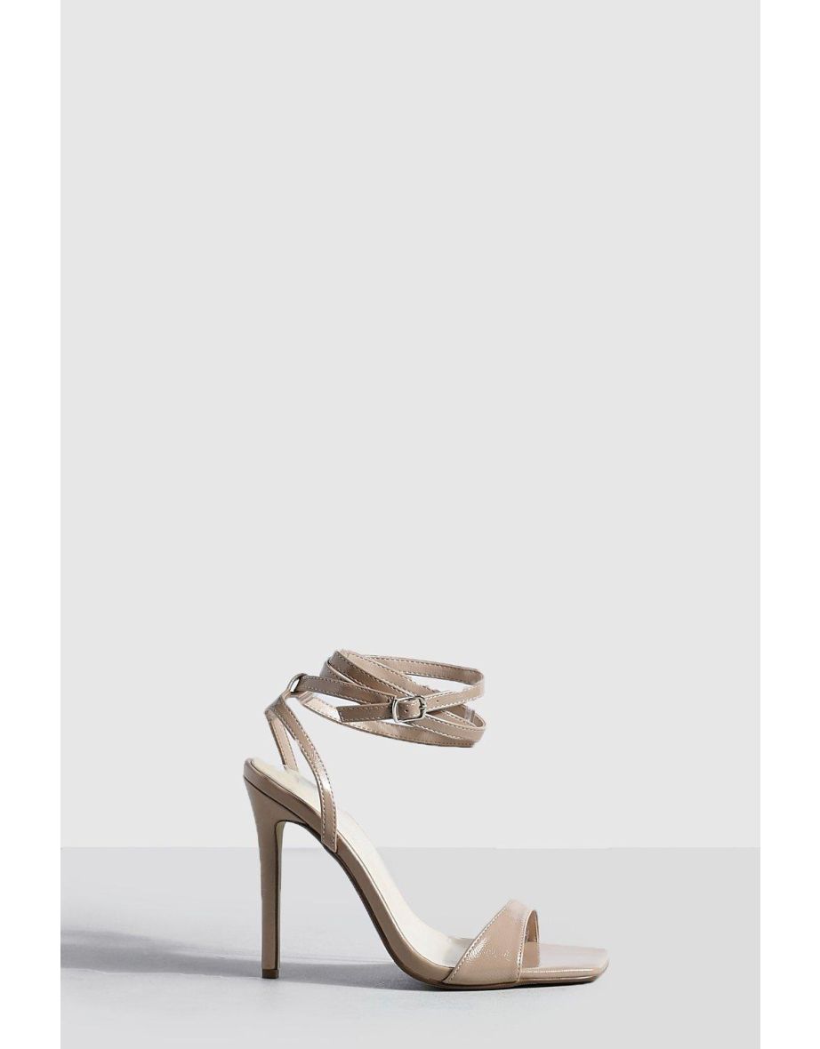 Strappy 2024 taupe heels