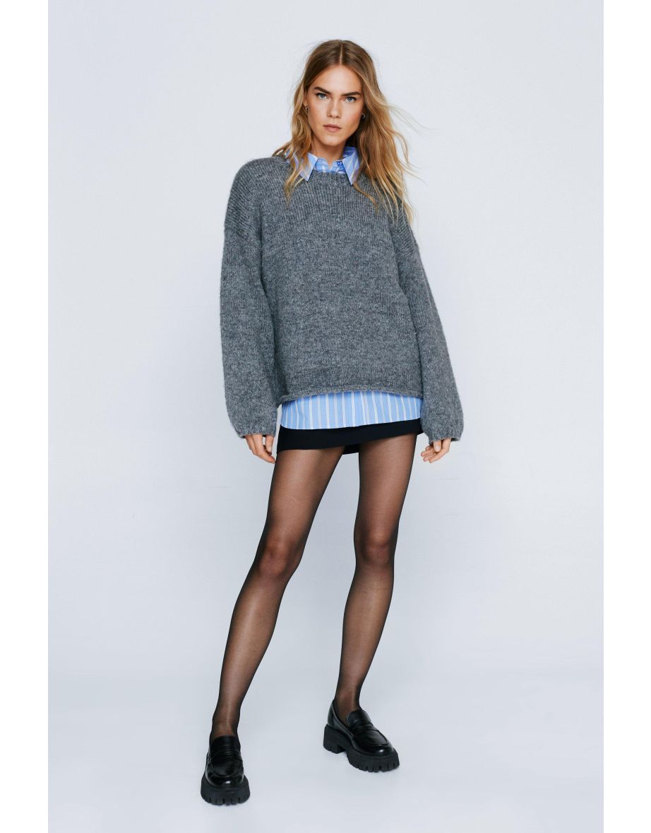 Oversized Crew Neck Sweater