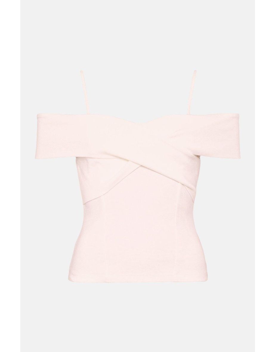 Cross Front Bardot Ponte Top - 3