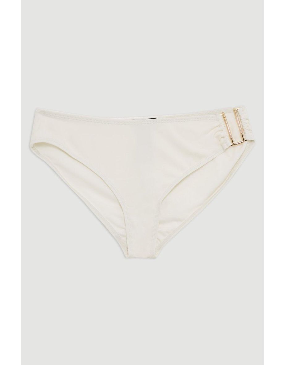 Bikini Bottoms With Gold Trim - 3