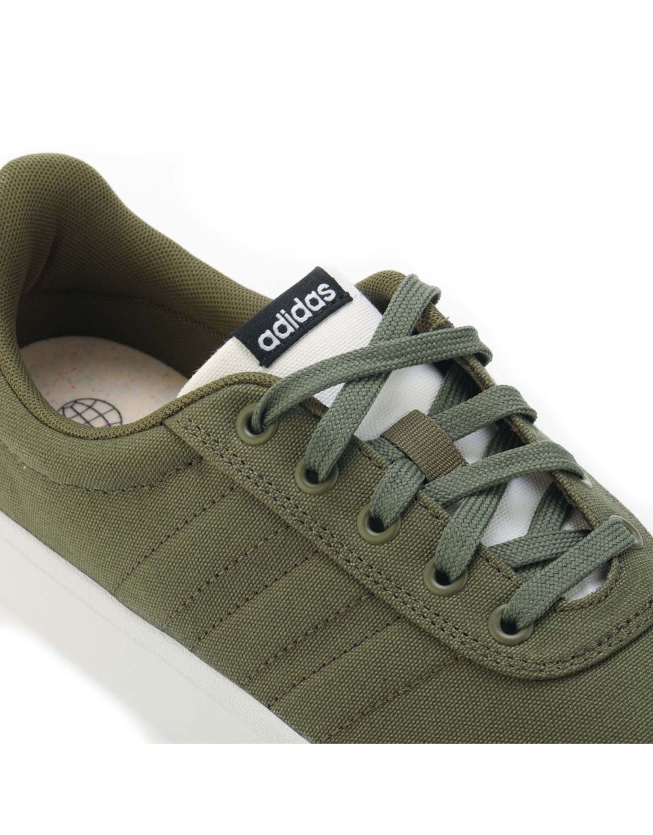 Men's adidas Vulc Raid3r Skateboarding Shoes in Green - 4