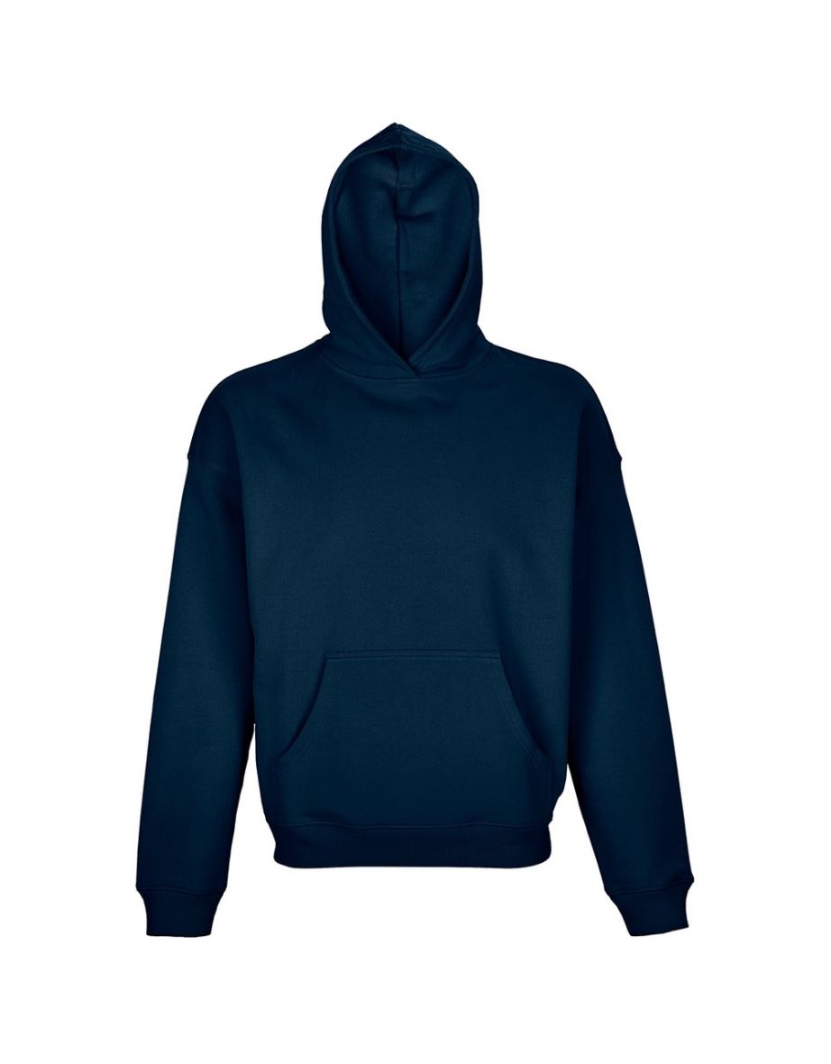 SOLS Unisex Adult Connor Organic Oversized Hoodie - French Navy