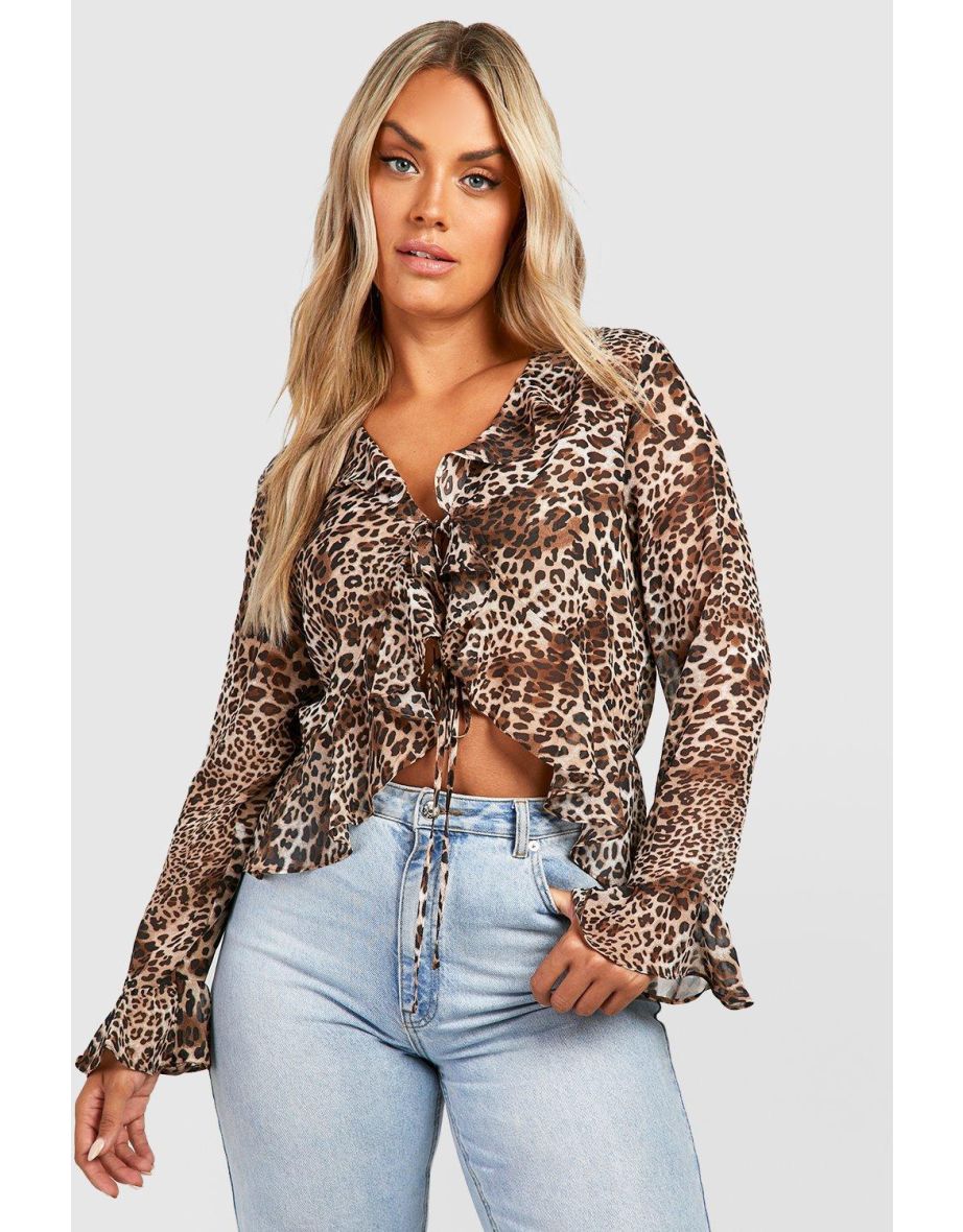 boohoo animal print tops