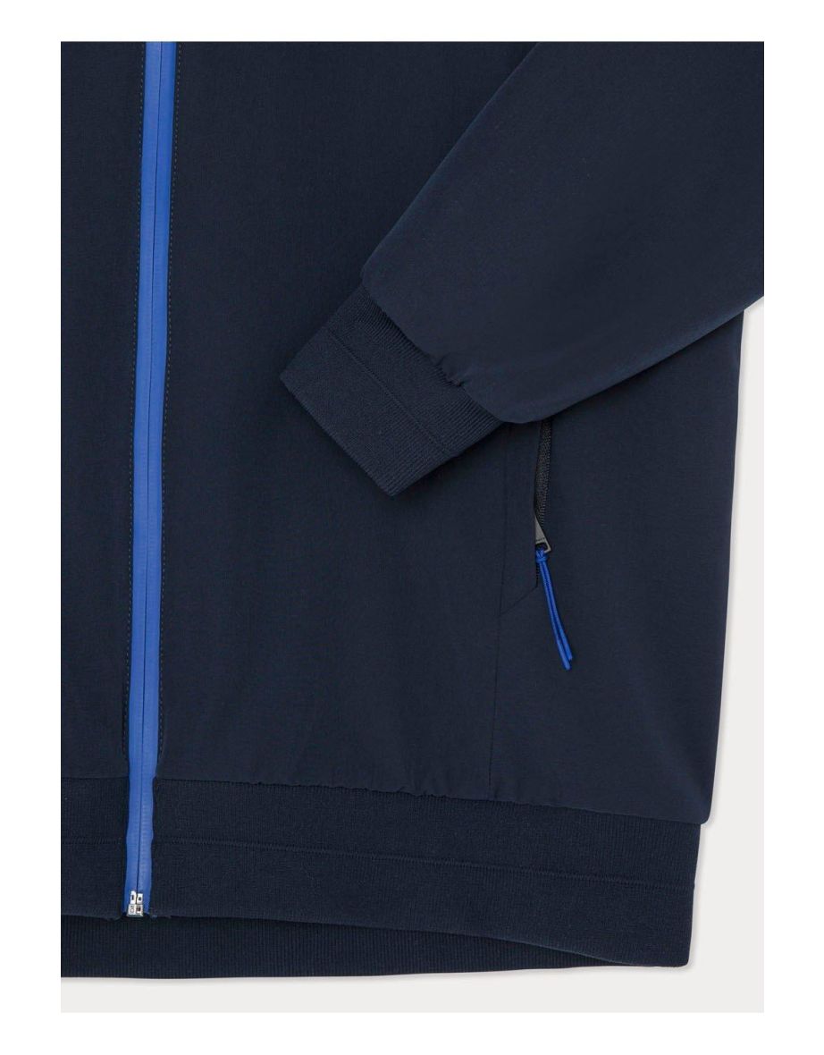 Hackett Sport Tech Full Zip Commuter Bomber Jacket Navy - 3
