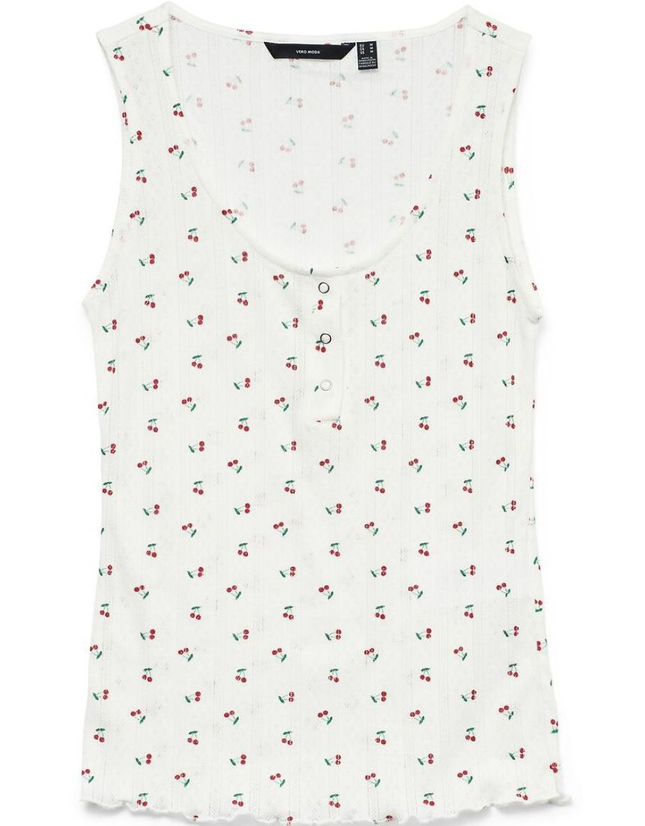 Printed vest top