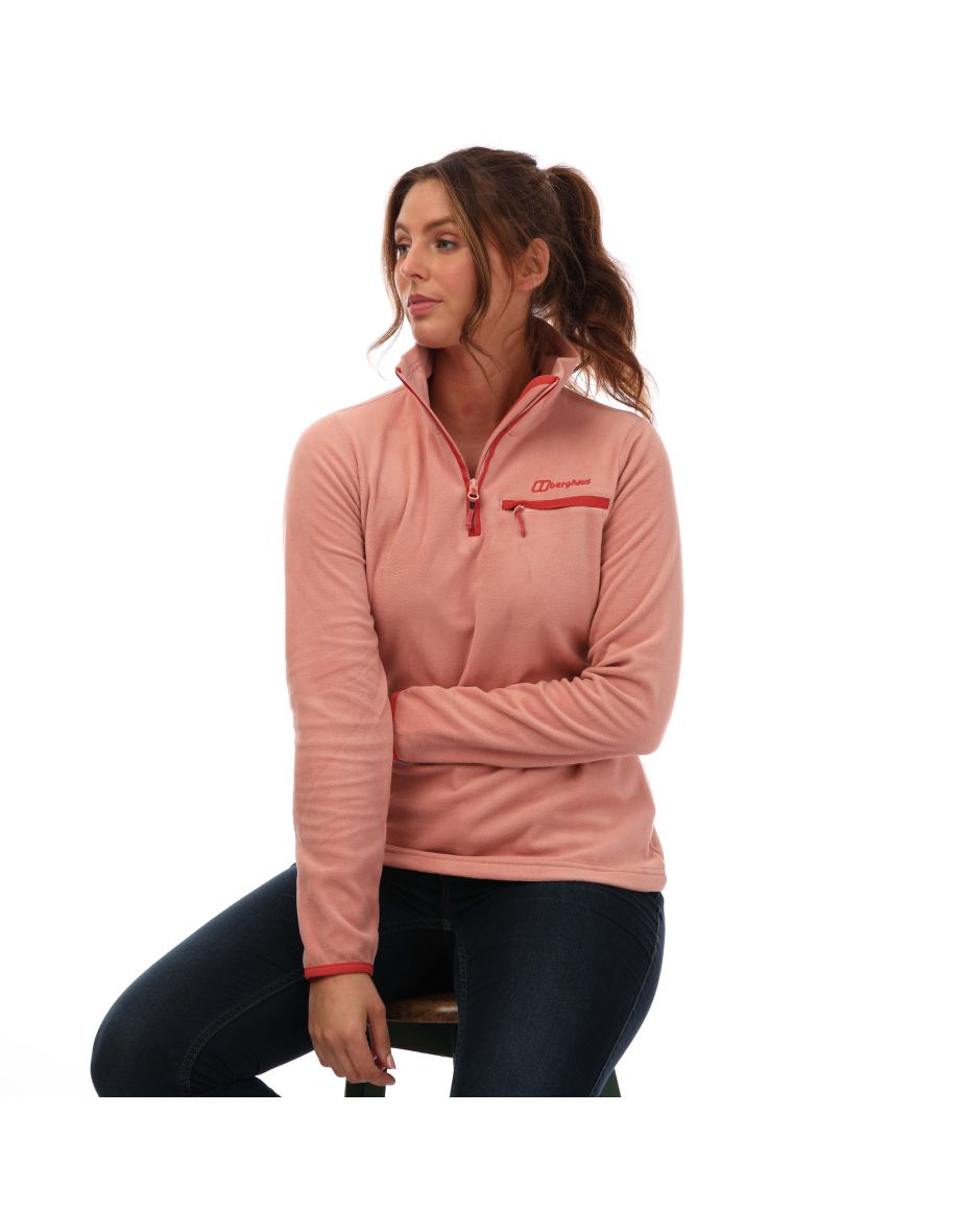 Women's Berghaus Prism 2.0 Micro Half Zip Fleece in Pink - 3