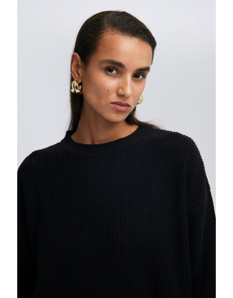 STRIPE DETAILED KNITWEAR TUNIC - 4