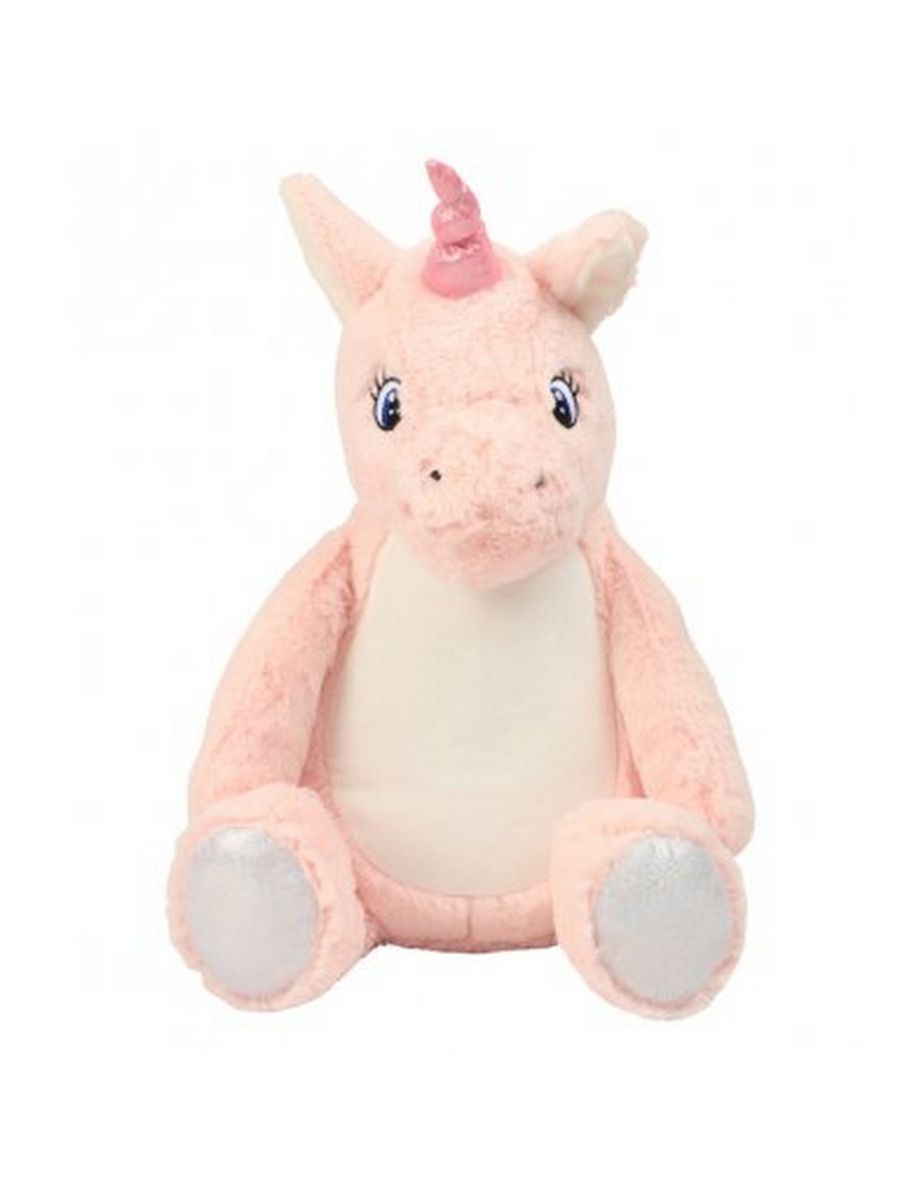 Mumbles Pink Zippie Unicorn Soft Toy - Pink