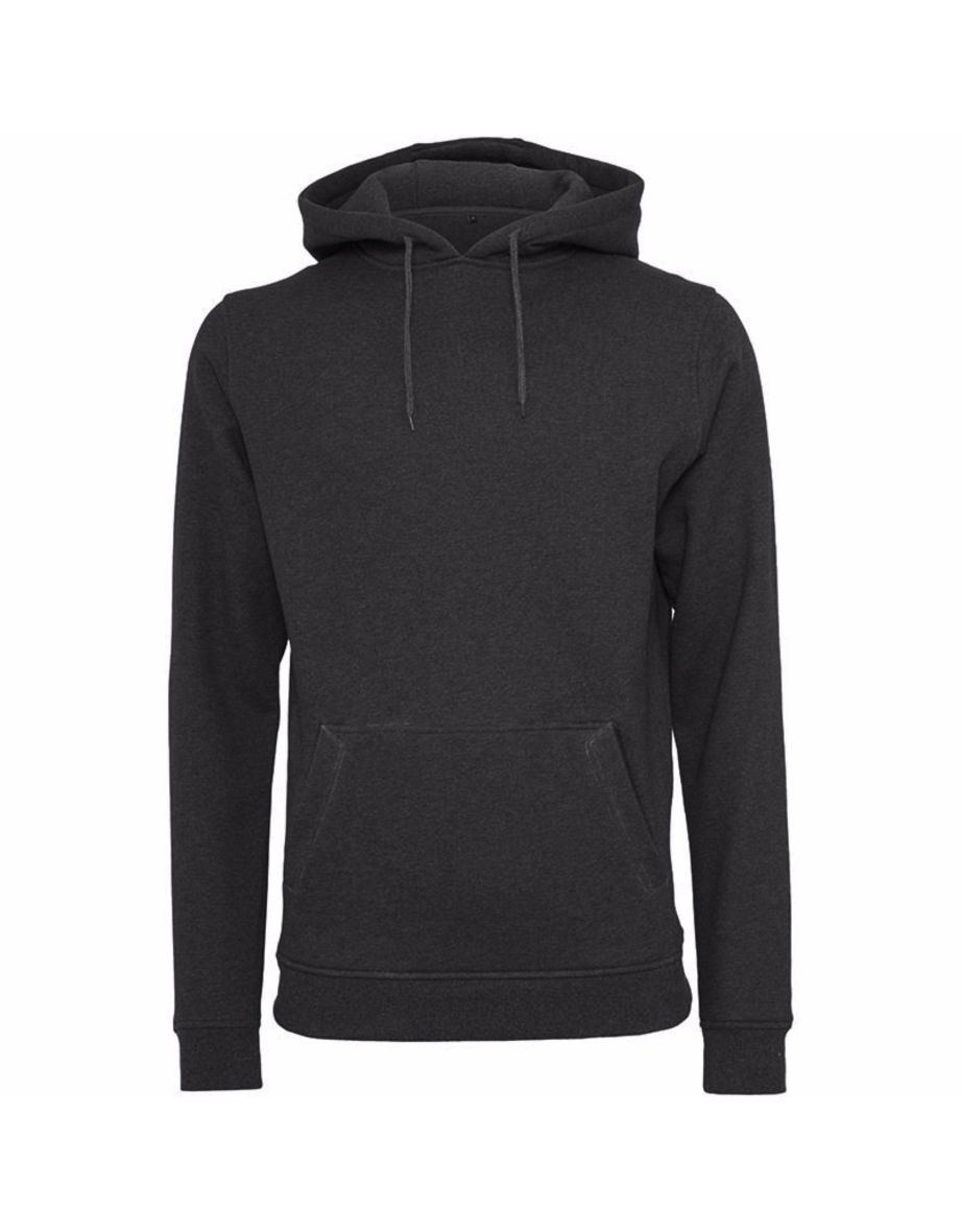 Shop Build Your Brand Mens Heavy Pullover Hoodie Black Online in Bahrain VogaCloset