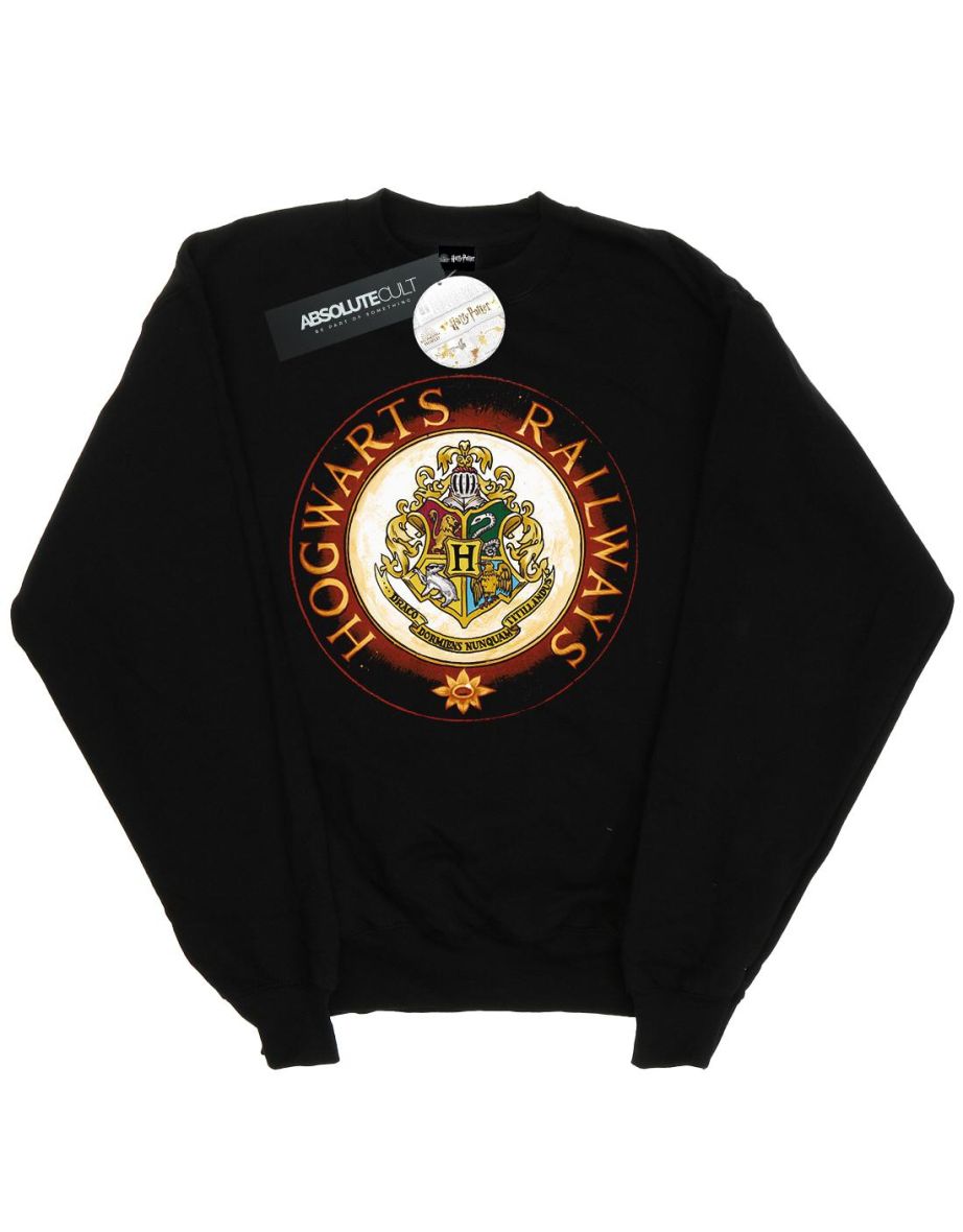 Harry Potter Girls Hogwarts Rail Sweatshirt - Black