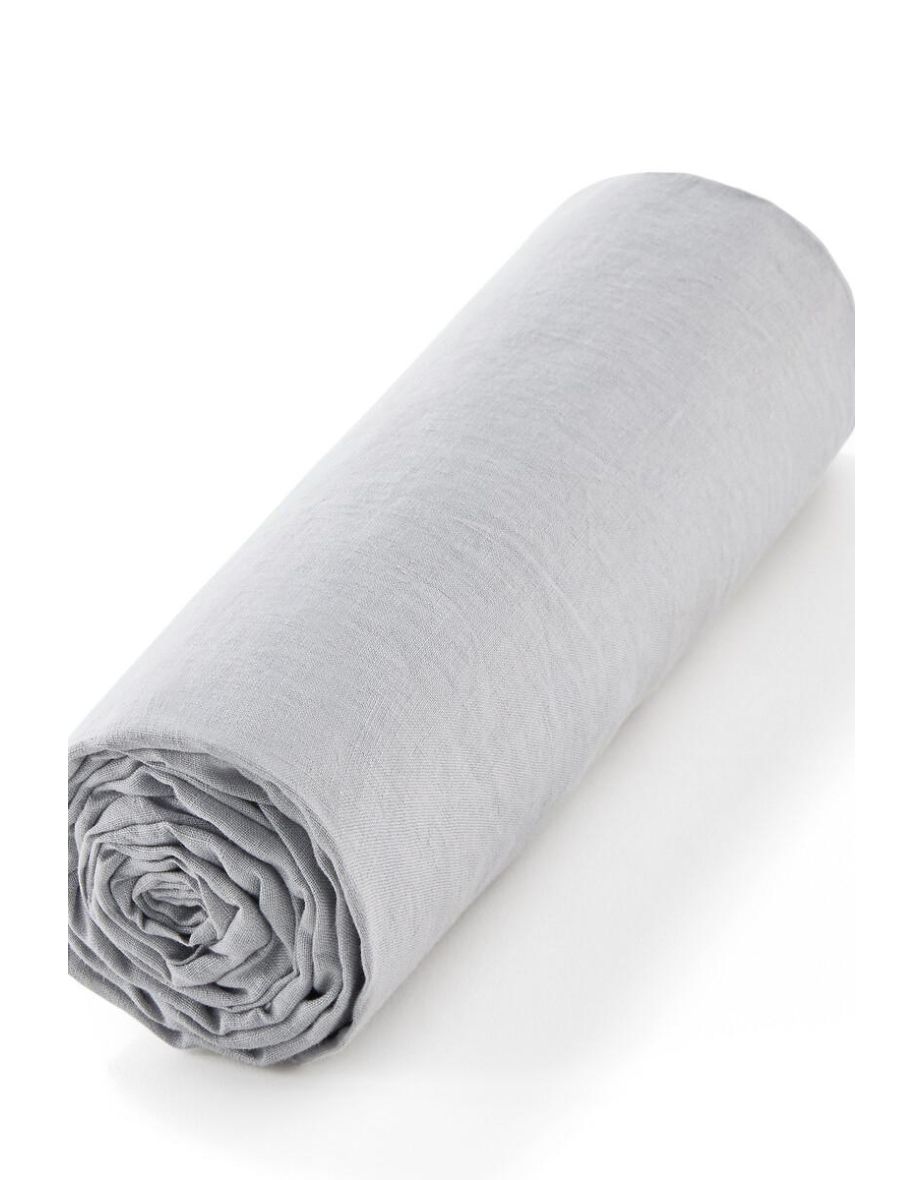 Elina Washed Linen Fitted Sheet for Deep Mattresses