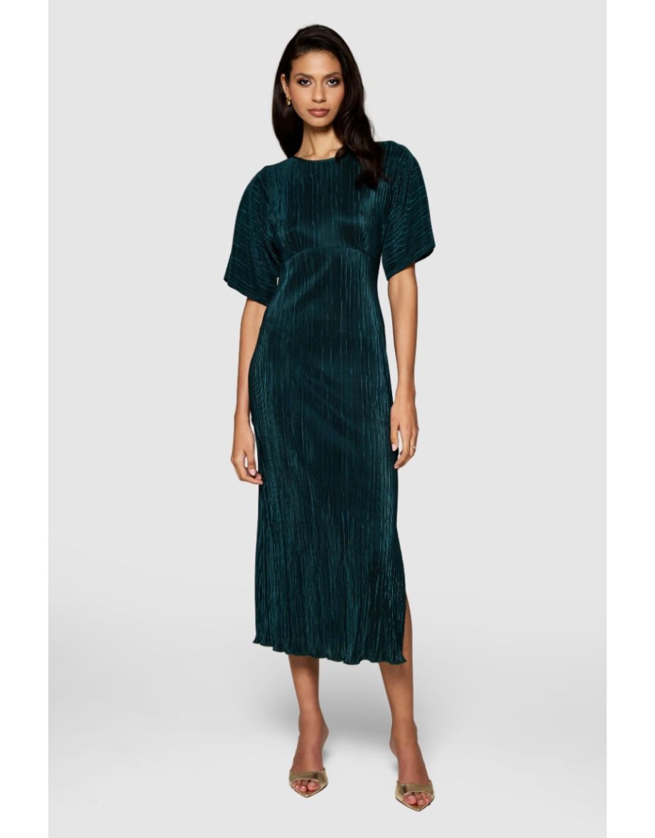 Closet London Emerald Green Kimono Pencil Dress