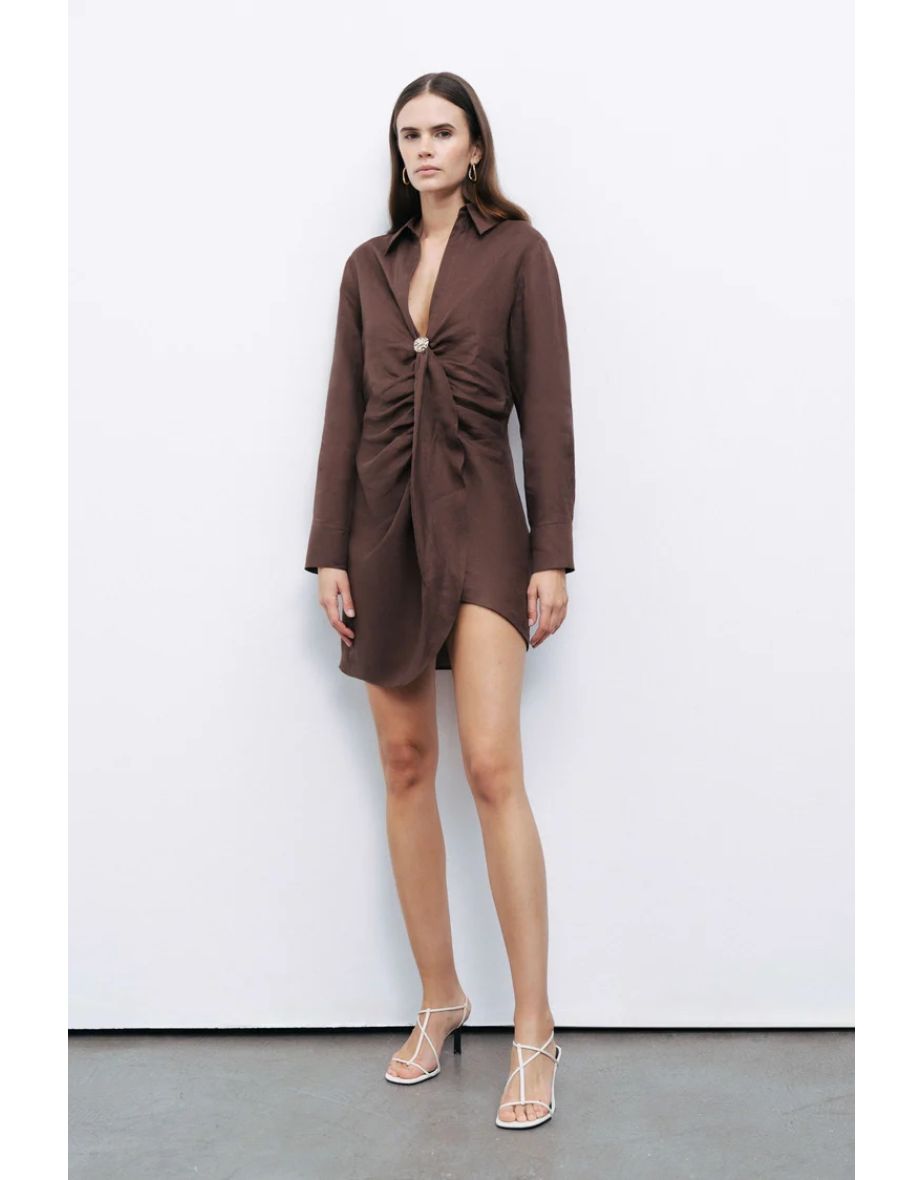Mini Dress with Accessory Detail