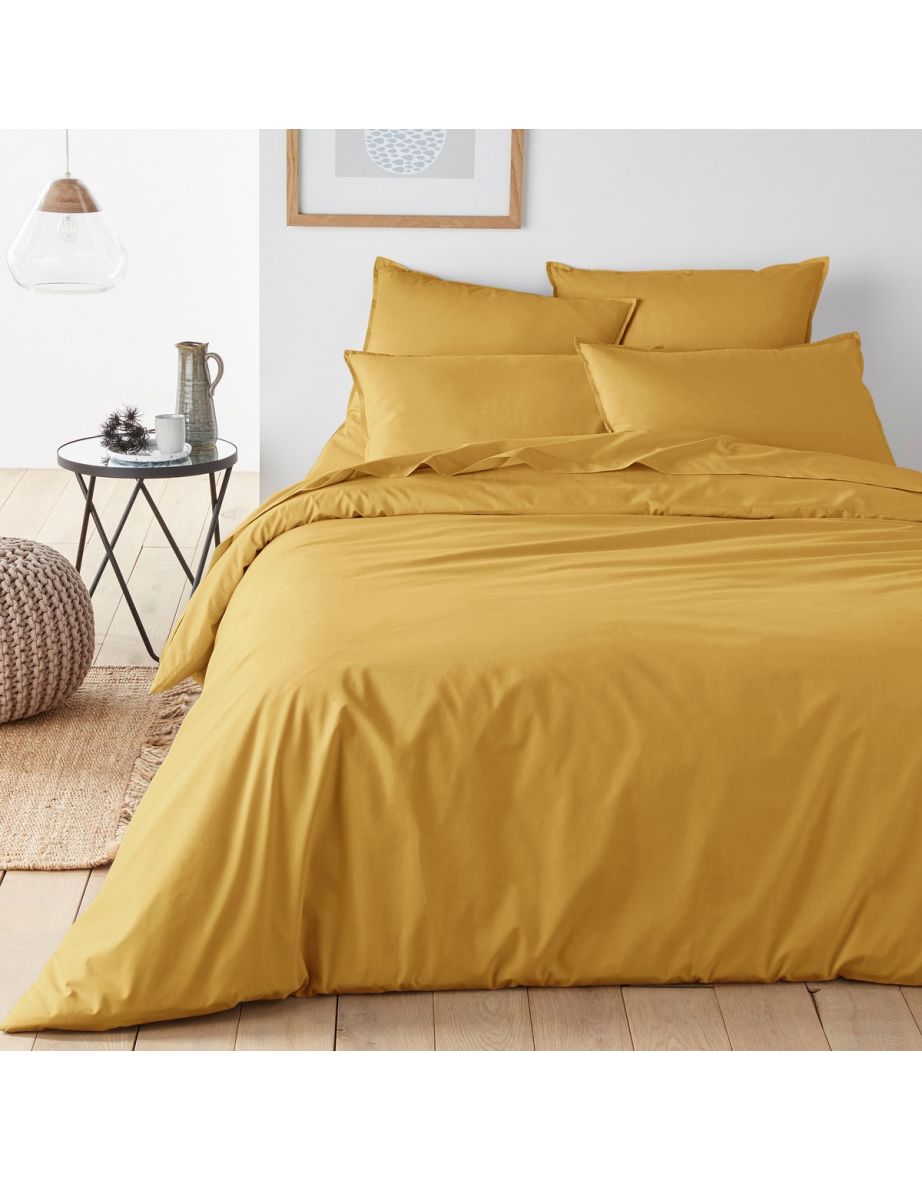 Plain Organic Cotton Percale Bolster Case - 1