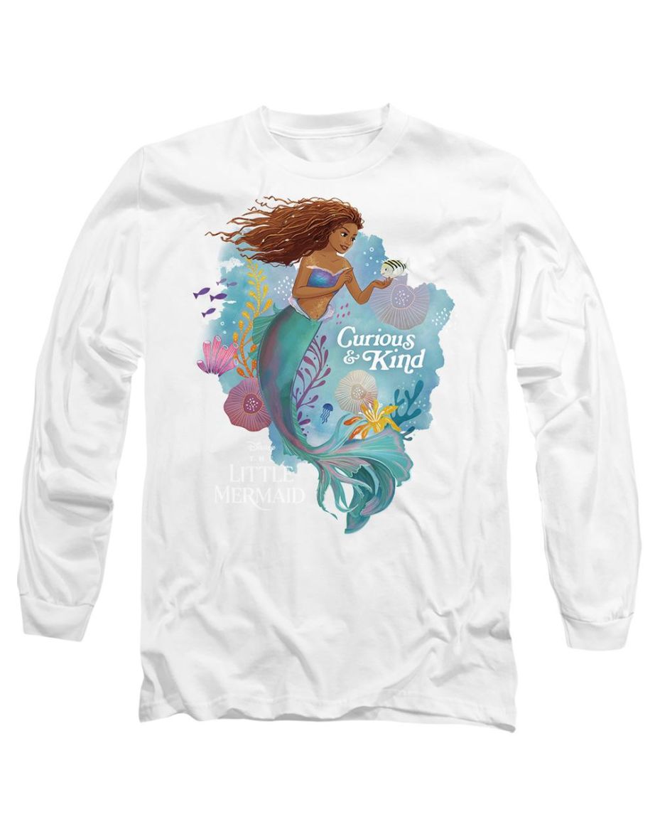 The Little Mermaid  Adult Curious And Kind Ariel T-Shirt - White