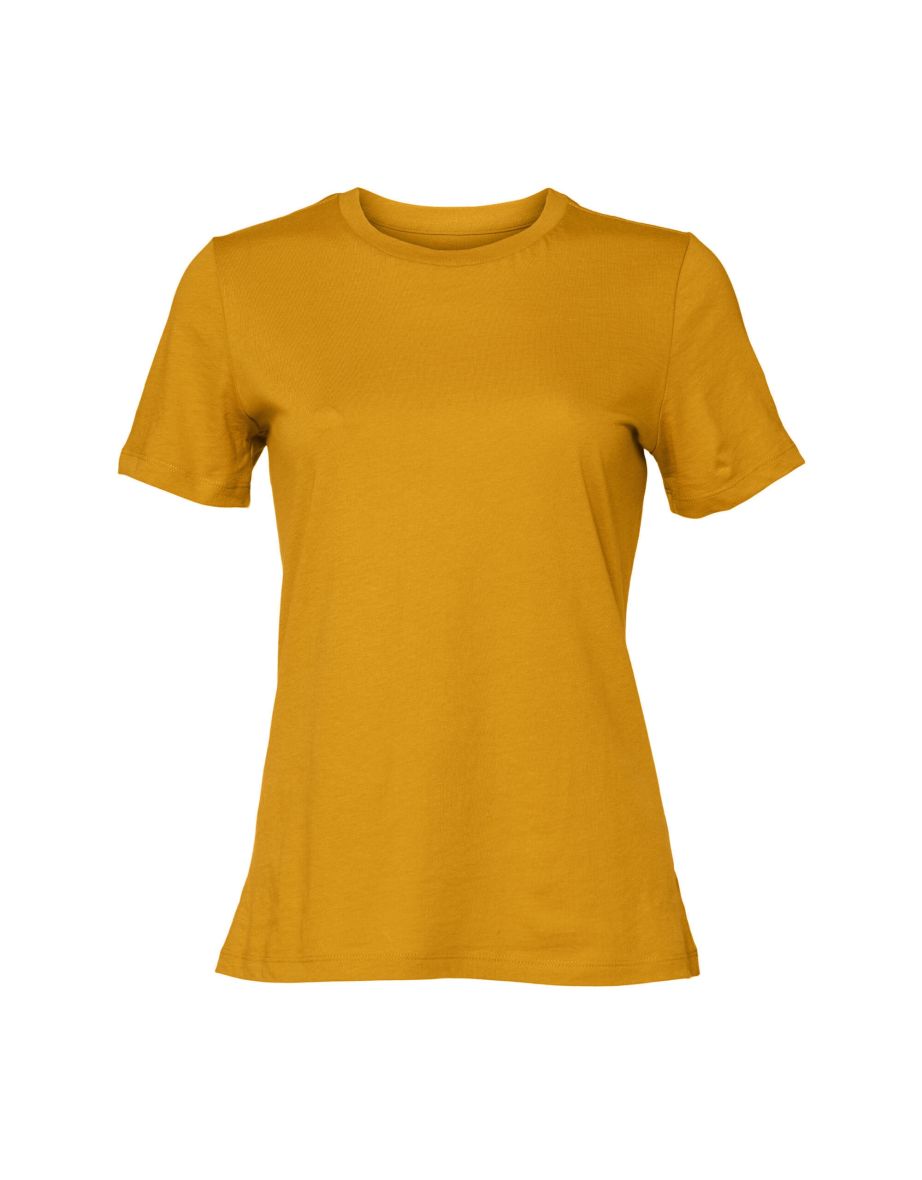 Shop Bella Canvas Womens Ladies Jersey Short Sleeved T Shirt Mustard Yellow Online in Iraq VogaCloset