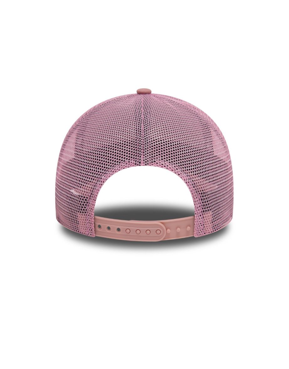 New Era Mens New York Yankees 9FORTY League Essential Trucker Cap - Dark Pink - OSFM - 3