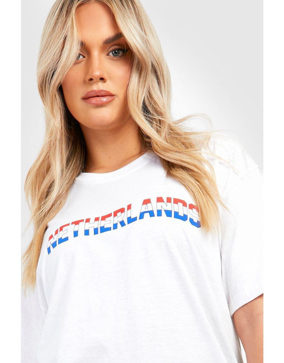 Plus Netherlands Oversized T-shirt - white - 3