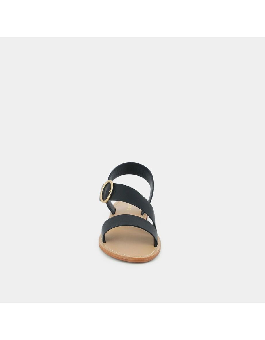 Wablo Leather Flat Sandals - 2