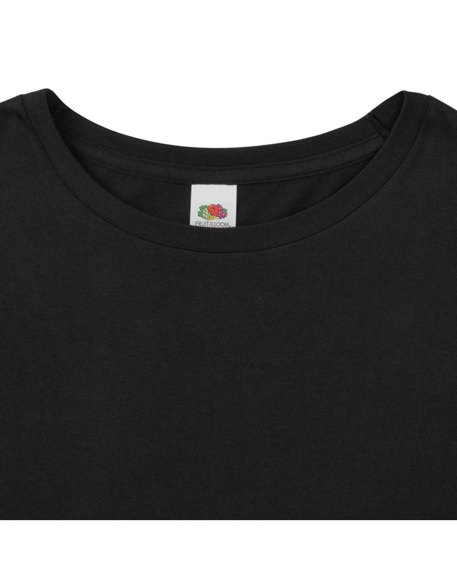 Fruit Of The Loom Mens Iconic 150 Long-Sleeved T-Shirt - Black - 3