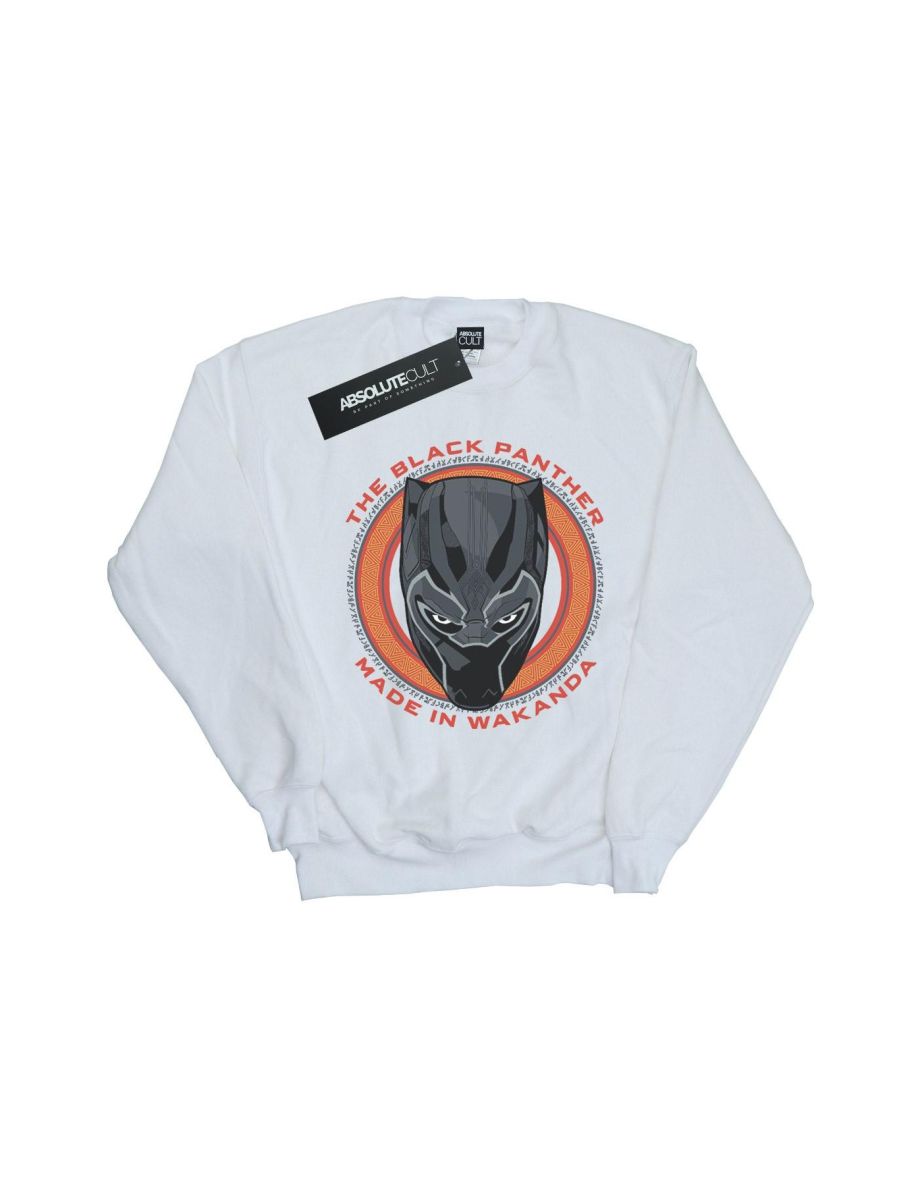 Marvel Girls Black Panther Made in Wakanda Red Sweatshirt - White - 3