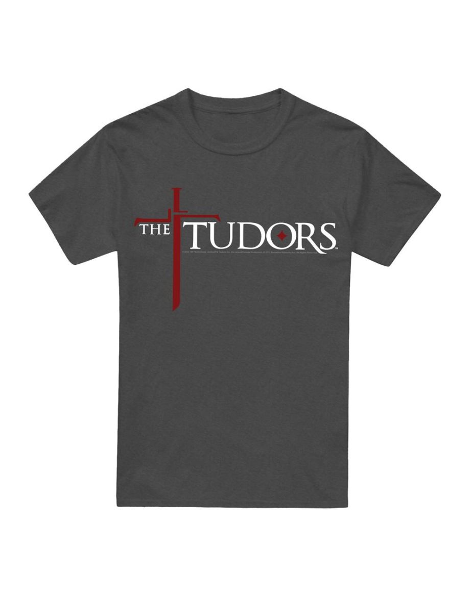 The Tudors Unisex Adult Logo T-Shirt - Charcoal