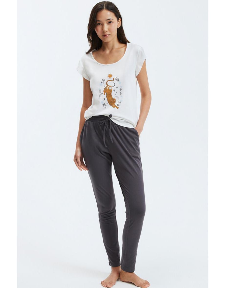 Panther Print Cotton Pyjamas